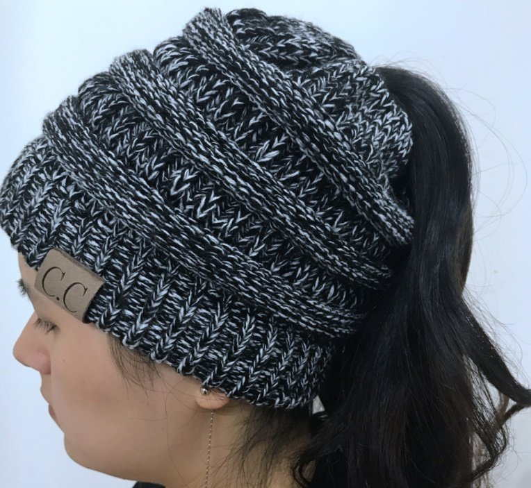 Women's Girl Stretch Knit Hat - Image 7