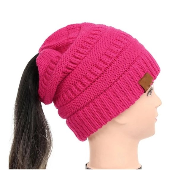 Women's Girl Stretch Knit Hat - Image 33
