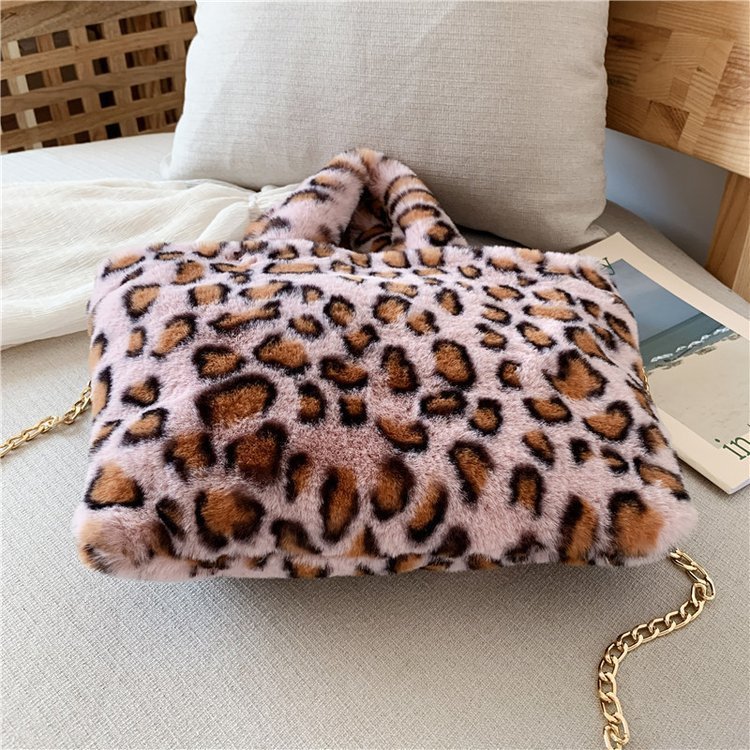 Leopard Tote Chain Shoulder Crossbody Bag - Image 12