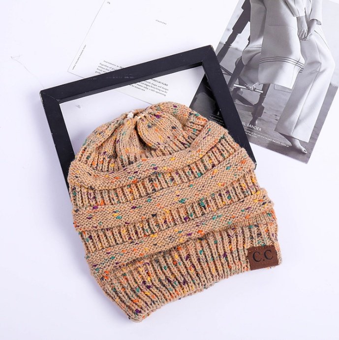 Women's Girl Stretch Knit Hat - Image 22