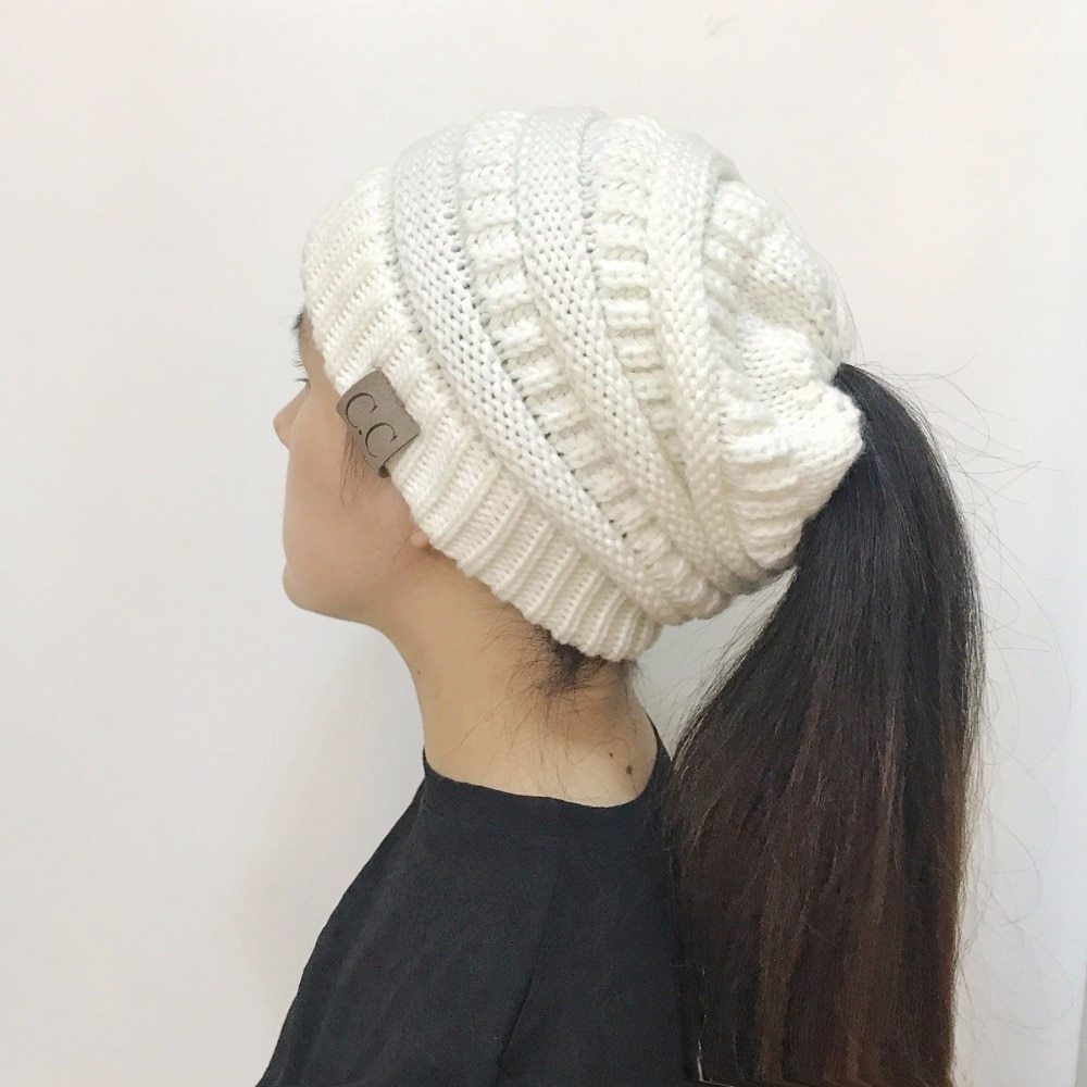 Women's Girl Stretch Knit Hat - Image 10