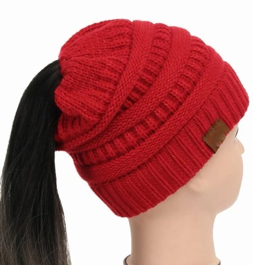 Women's Girl Stretch Knit Hat - Image 26