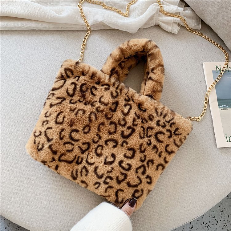 Leopard Tote Chain Shoulder Crossbody Bag - Image 10