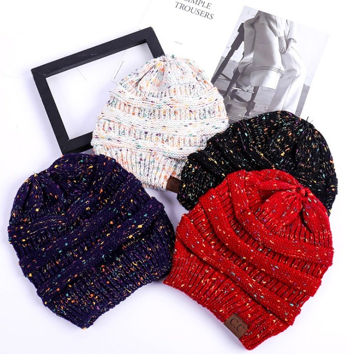 Women's Girl Stretch Knit Hat - Image 3