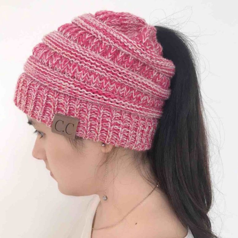 Women's Girl Stretch Knit Hat - Image 25