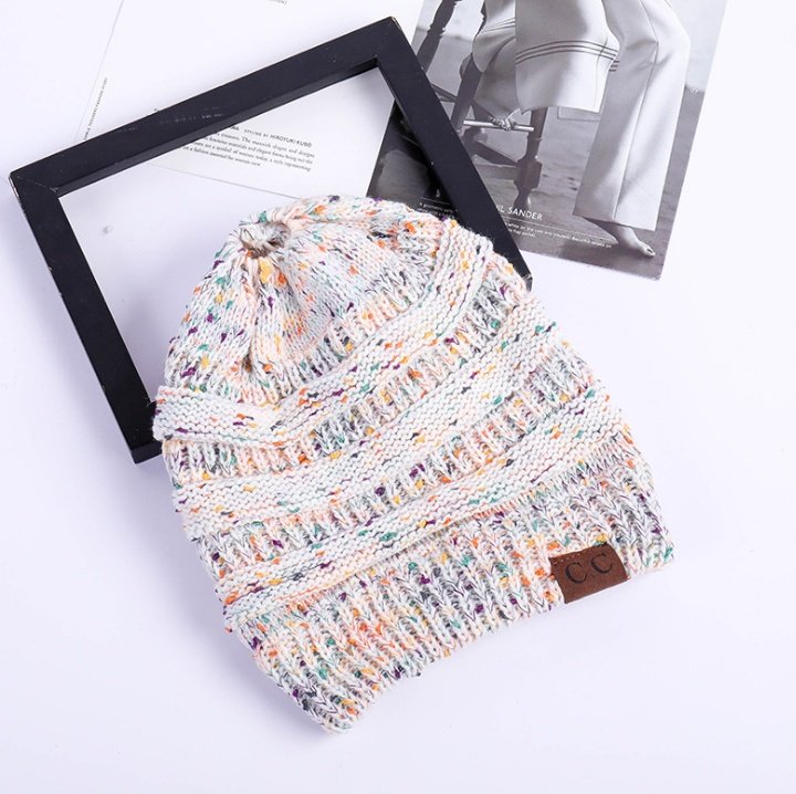 Women's Girl Stretch Knit Hat - Image 17