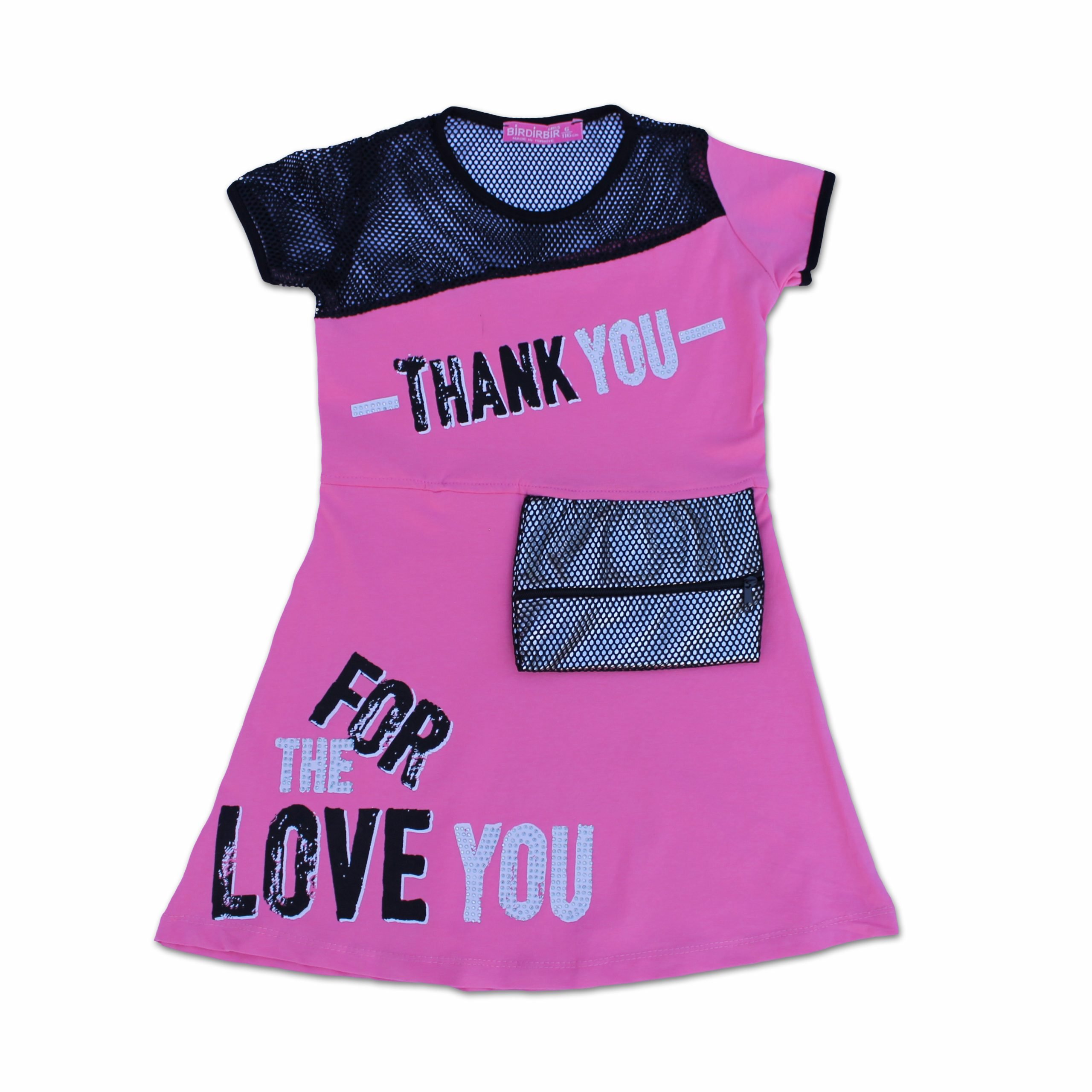 Fishnet shoulder Cotton Dress - Image 5