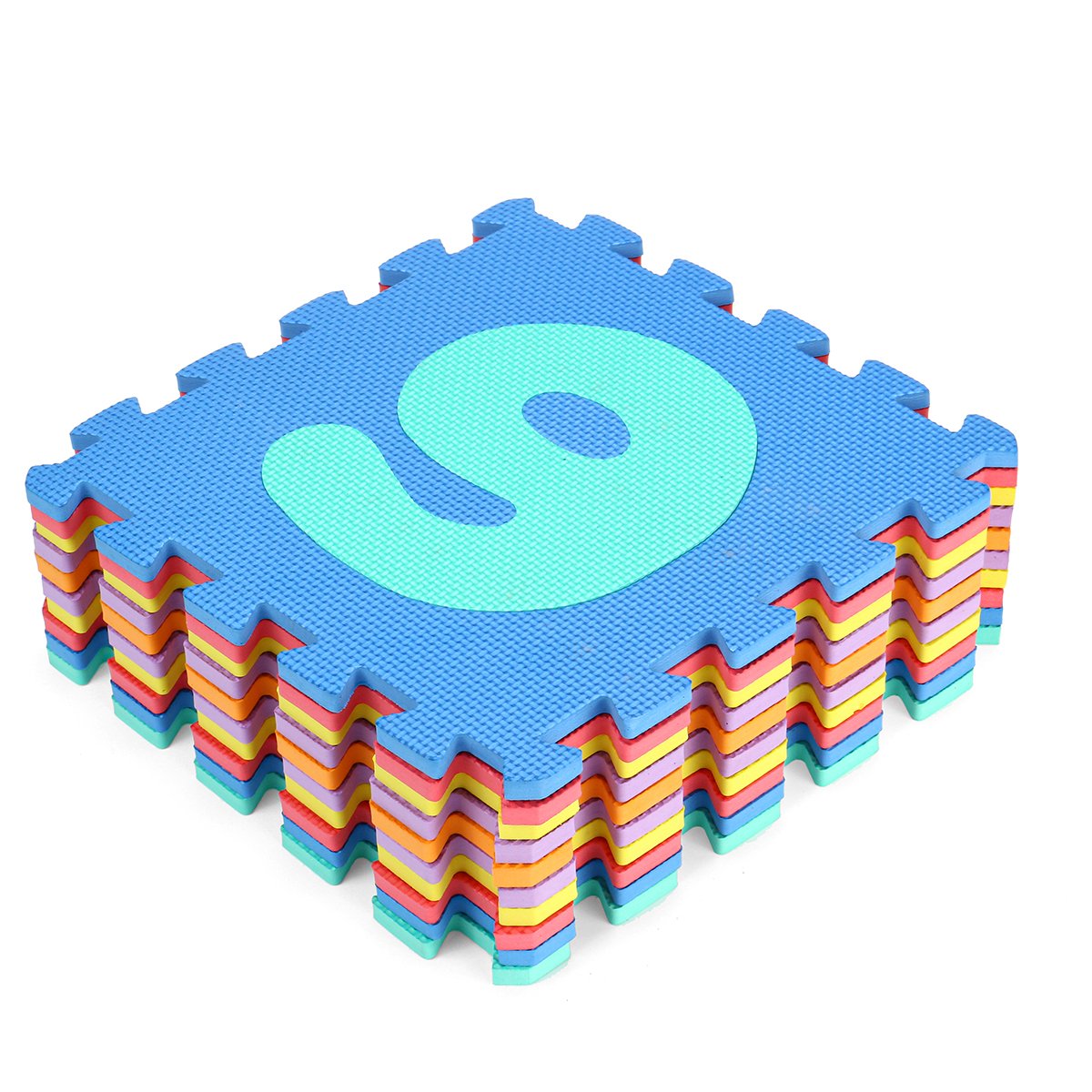 0-9 Math Pattern EVA Foam Floor Jigsaw Puzzle Toy Mat for Living Room Bathroom Kitchen - Image 4