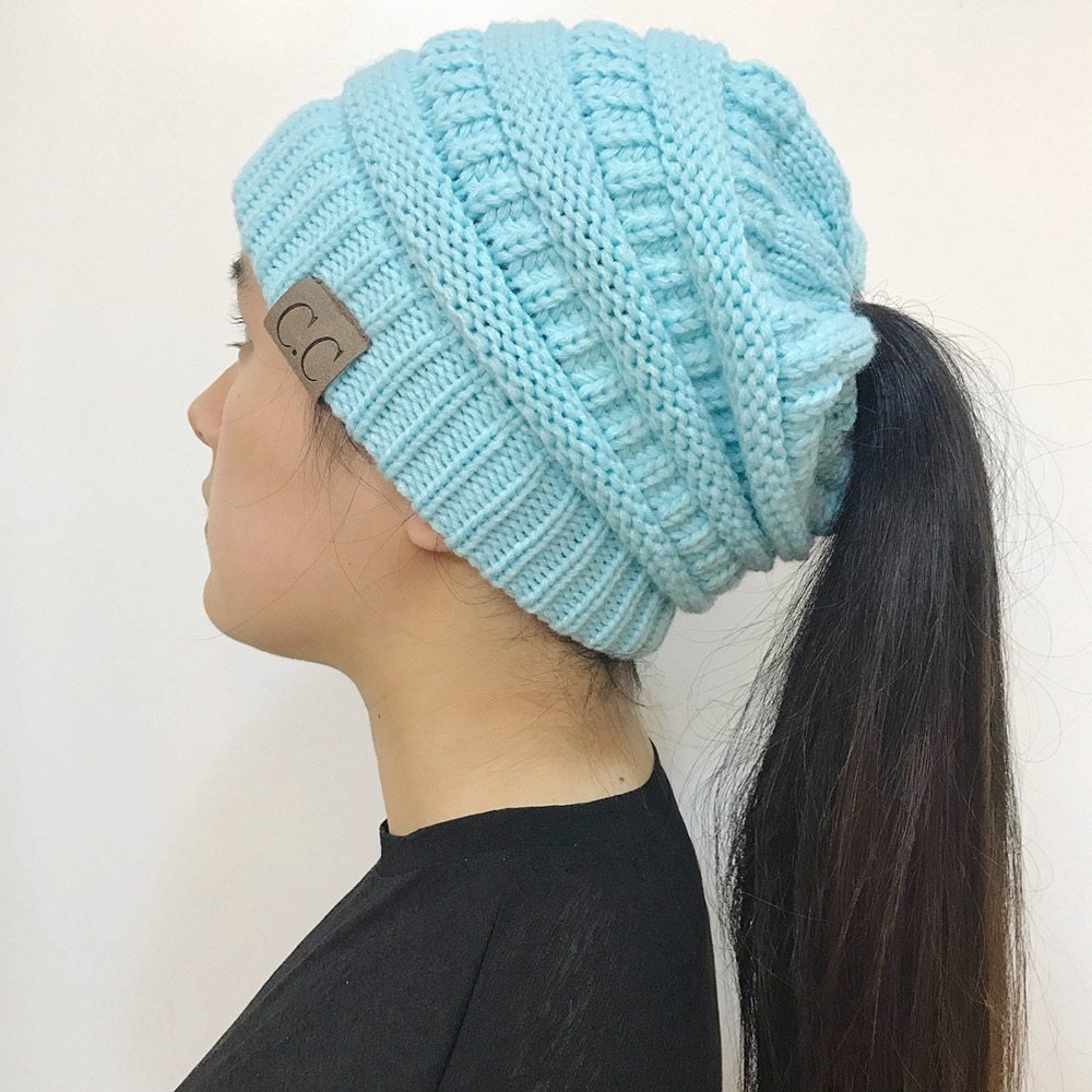 Women's Girl Stretch Knit Hat - Image 24