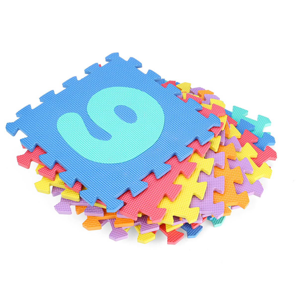 0-9 Math Pattern EVA Foam Floor Jigsaw Puzzle Toy Mat for Living Room Bathroom Kitchen - Image 5