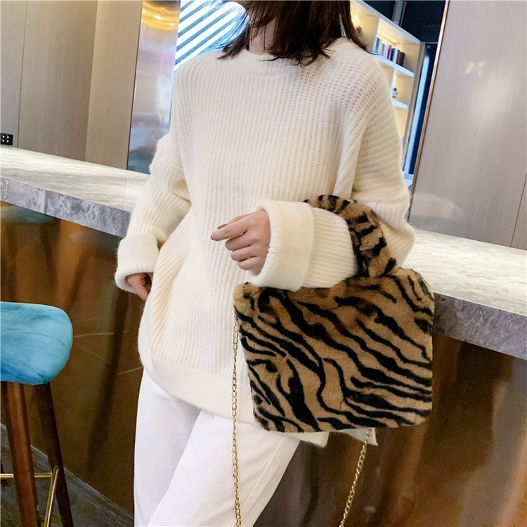 Leopard Tote Chain Shoulder Crossbody Bag - Image 43