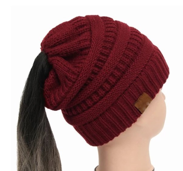 Women's Girl Stretch Knit Hat - Image 34