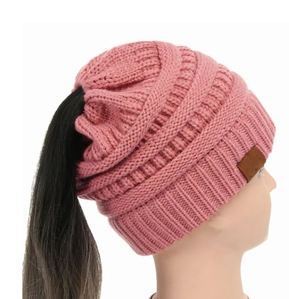Women's Girl Stretch Knit Hat - Image 27