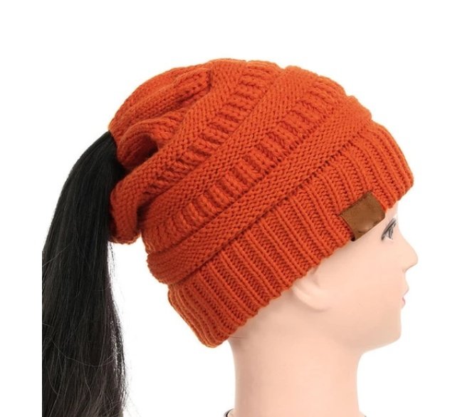 Women's Girl Stretch Knit Hat - Image 35