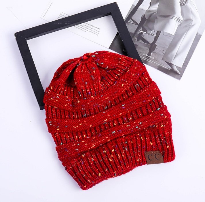 Women's Girl Stretch Knit Hat - Image 9