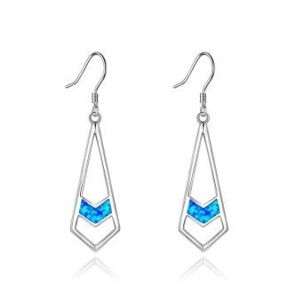 Opal Earrings Sterling Silver Opal Dangle Drop Earrings Gifts for Women Girls