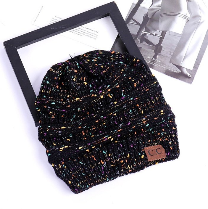 Women's Girl Stretch Knit Hat - Image 4