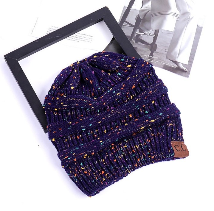 Women's Girl Stretch Knit Hat - Image 11