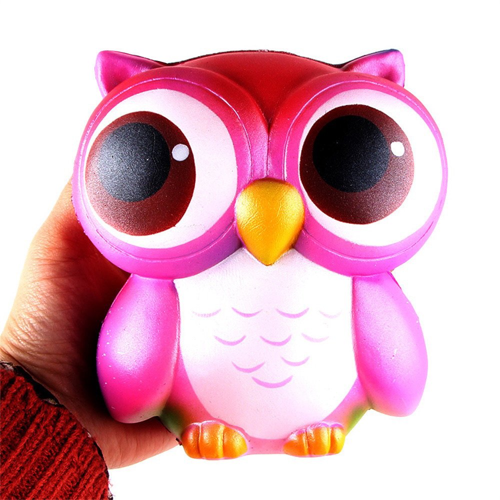 15cm Lovely Pink Owl Cream Scented Slow Rising Toys Collection - Image 3