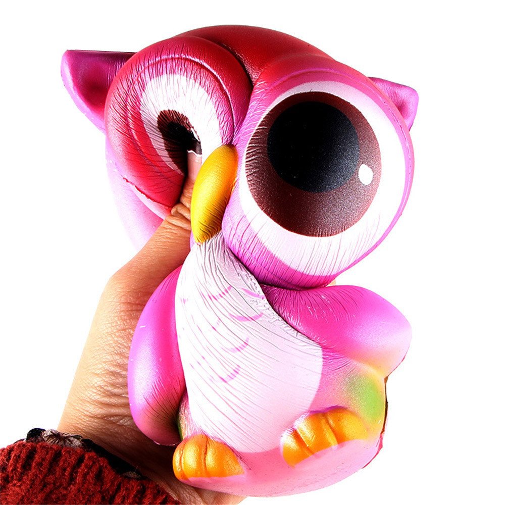 15cm Lovely Pink Owl Cream Scented Slow Rising Toys Collection - Image 5