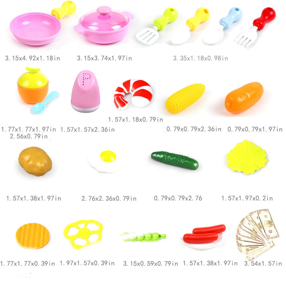 34PCS Children Kitchen Play Educational Toys Food Toys - Image 4