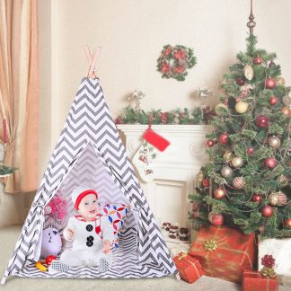Childrens play tent boy teepee indoor outdoor tent Indian tent with floor mat