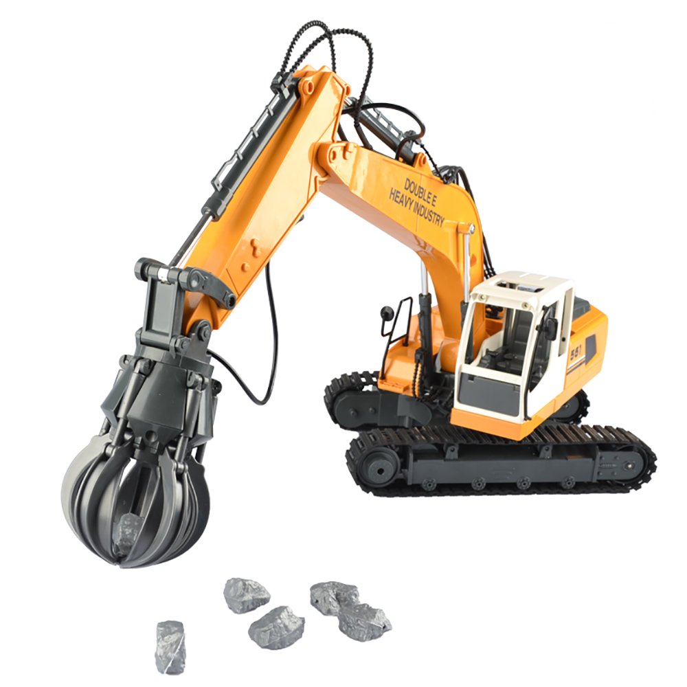 Double E E561-003 RC Excavator Alloy 3 In 1 Engineer Robot Car With Metal Bucket And Dig Hand - Image 6