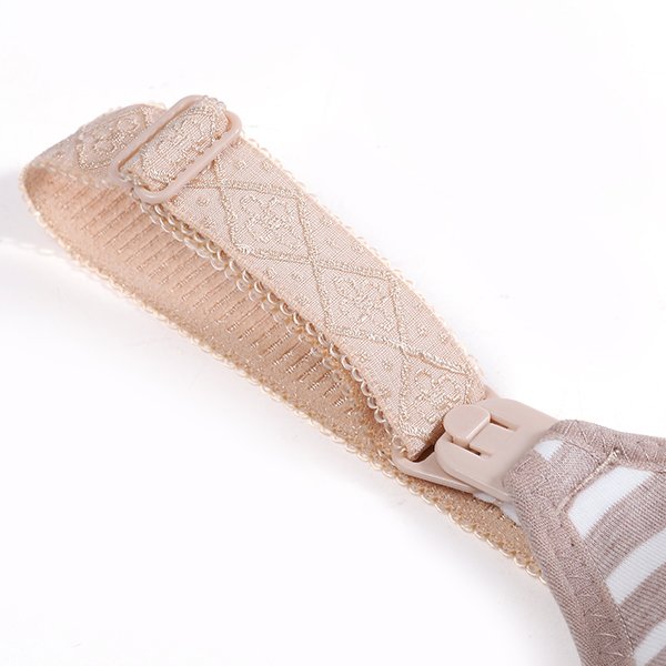 Soft Wireless Plunge Patchwork Color Nursing Bras - Image 11