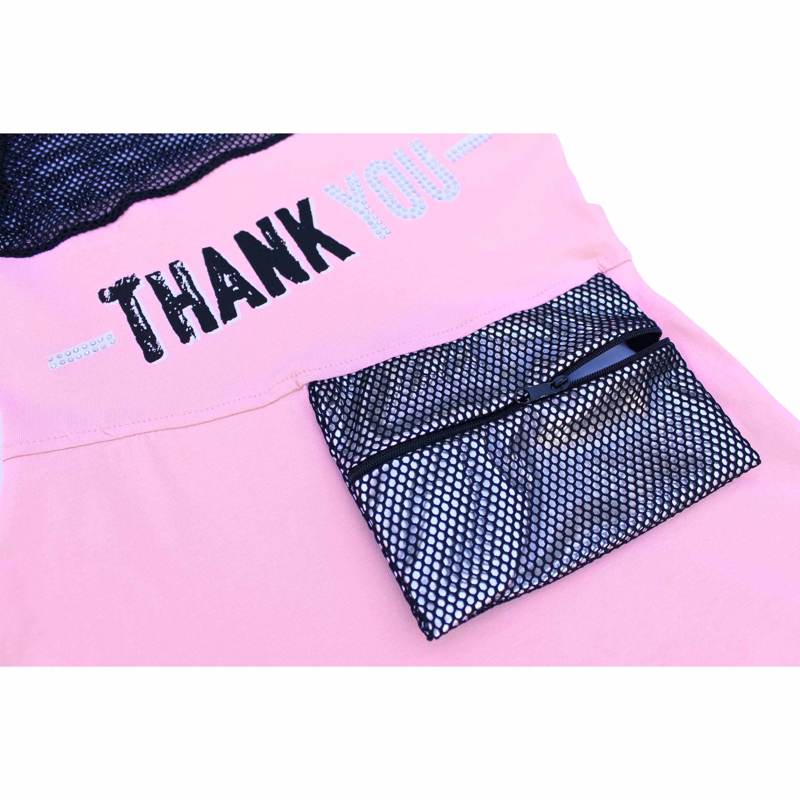 Fishnet shoulder Cotton Dress - Image 11