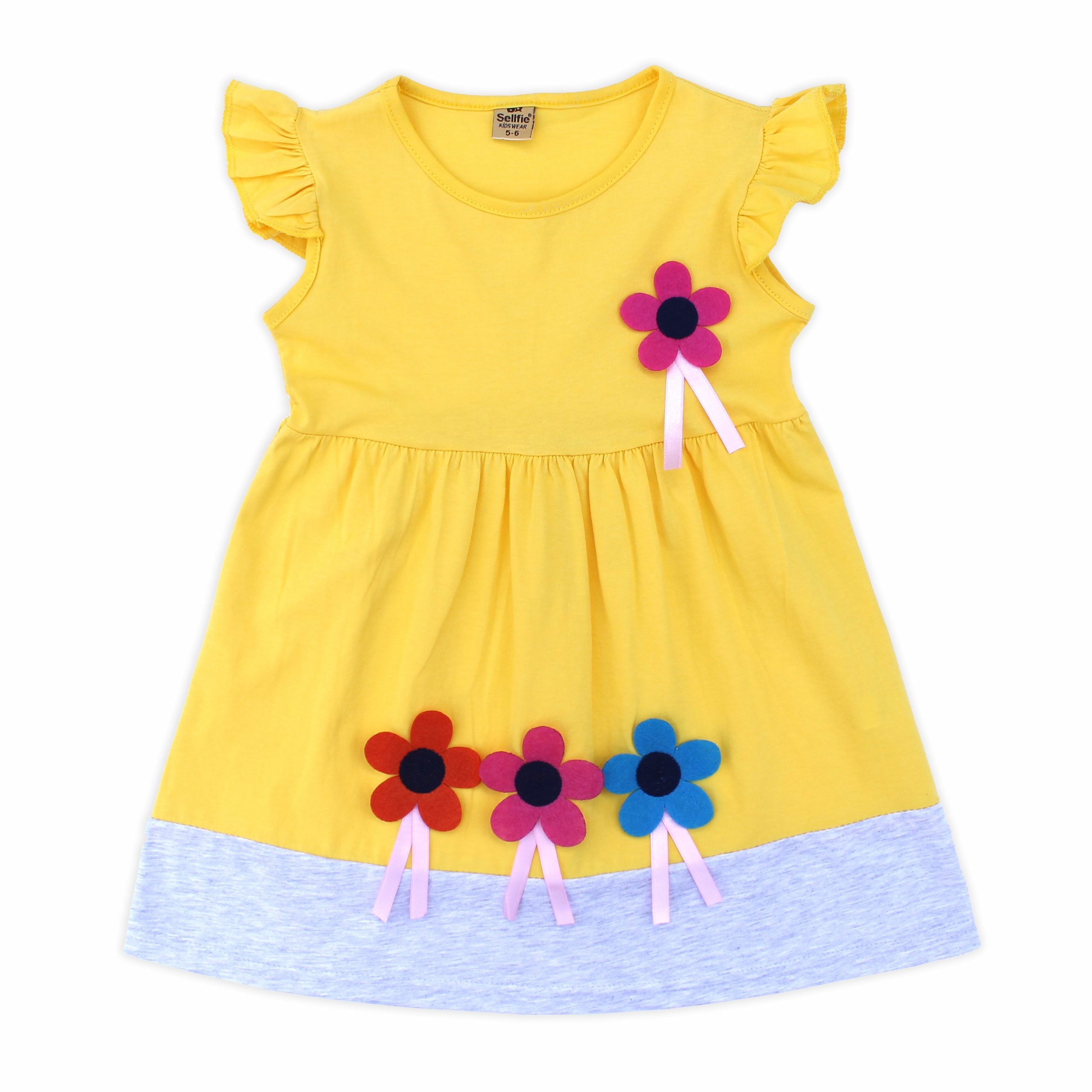 Girls Cotton Floral Dress for Summer - Image 6