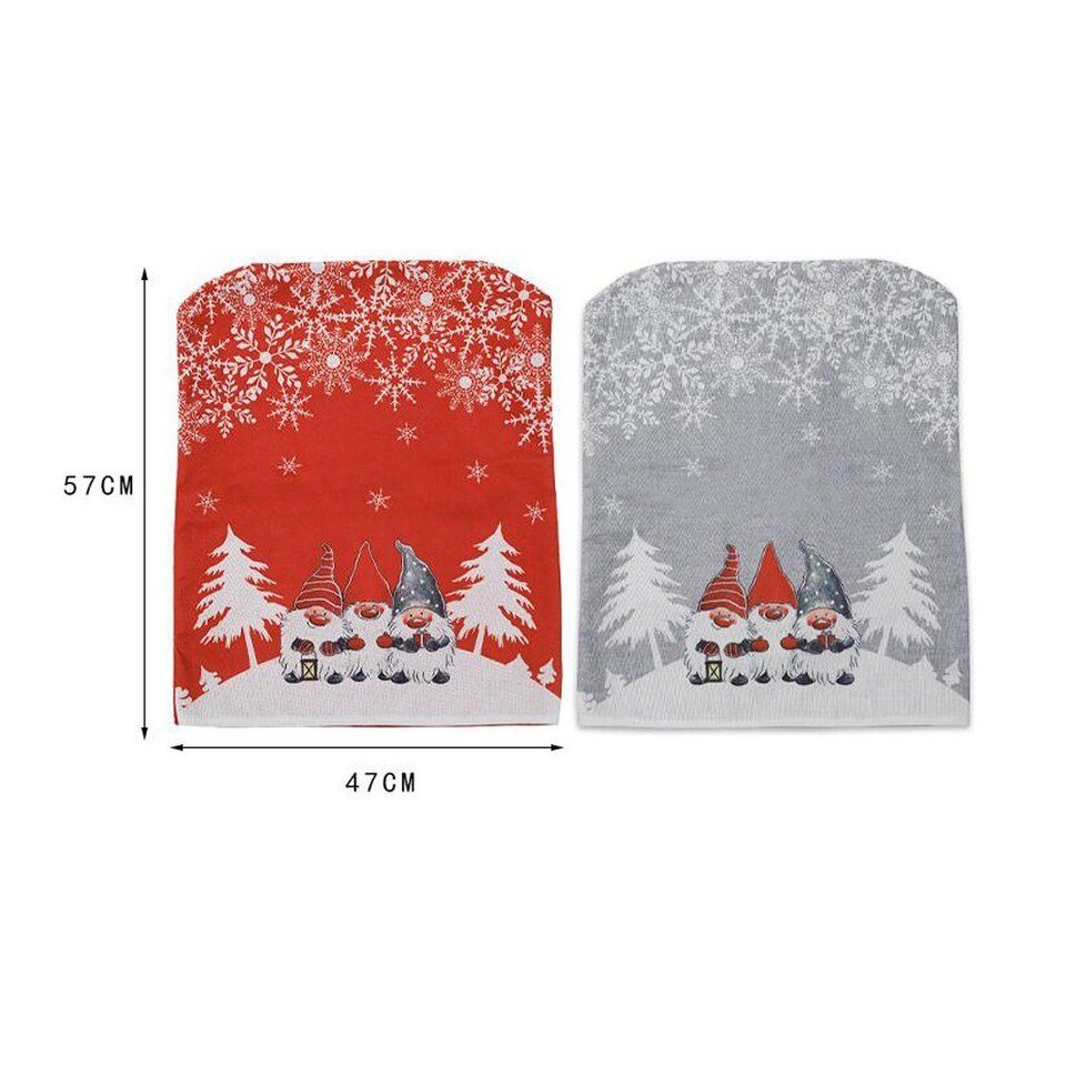 Christmas Chair Covers Santa Claus Hat Christmas - Image 4