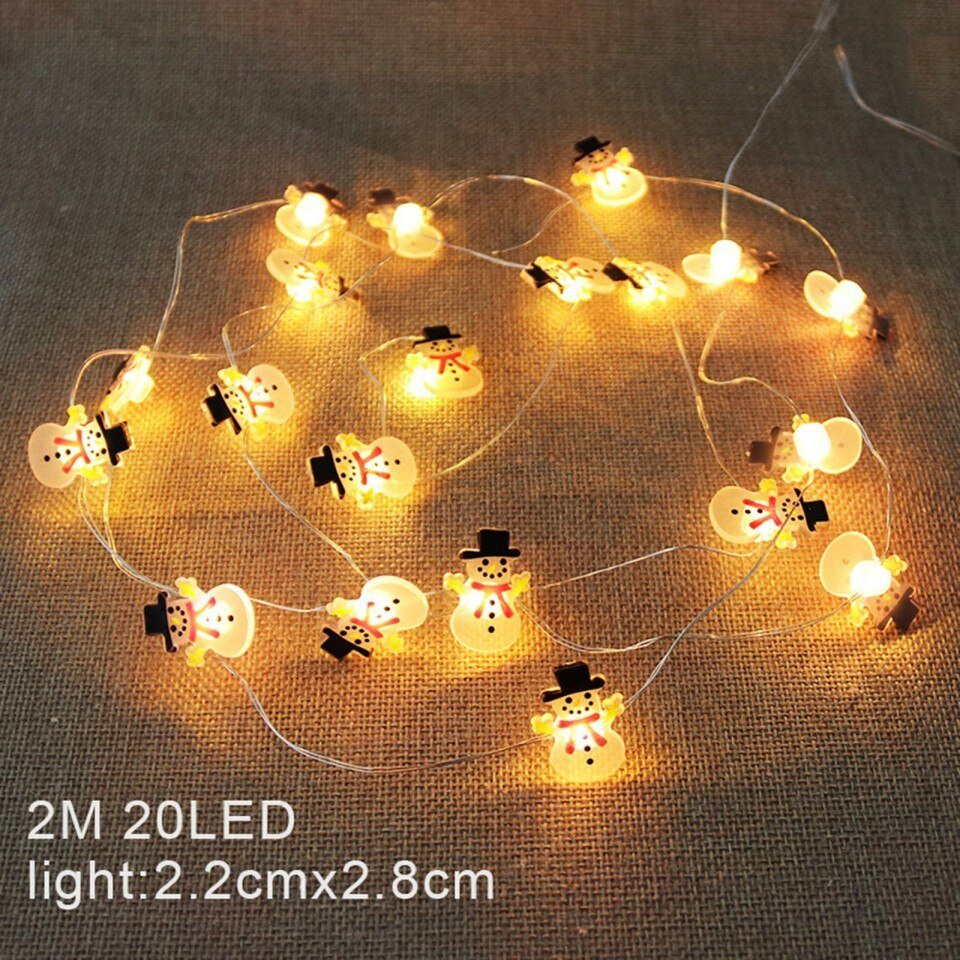 Christmas Tree Snowflake Led Garland String Light,2m 10led - Image 11