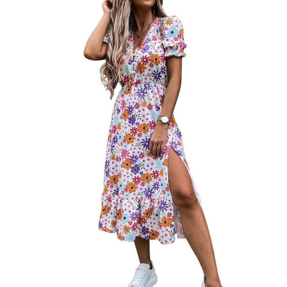 Long Dress Summer V-neck - Image 15