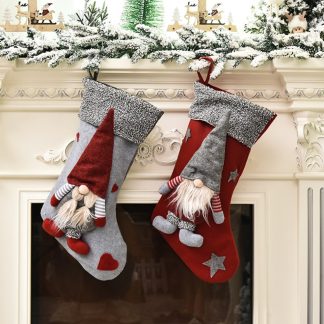 Christmas Gnome Stocking Socks Christmas Tree Pendant Decorations