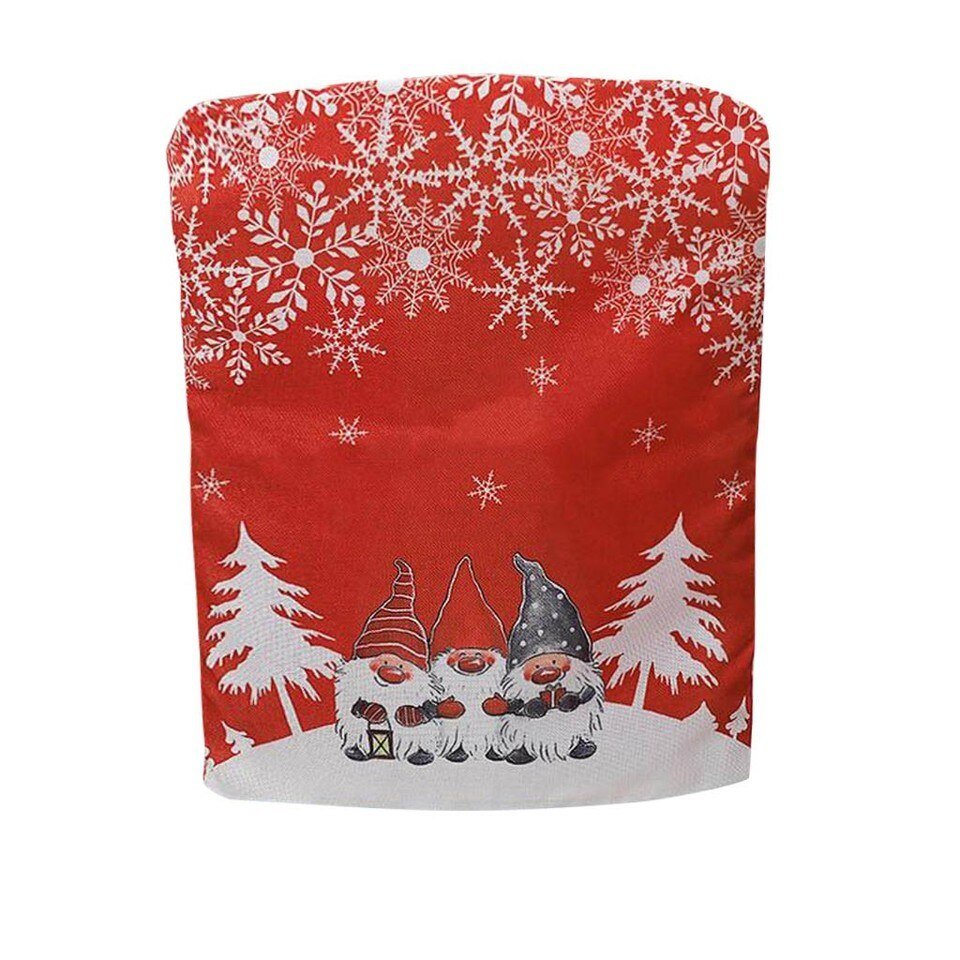 Christmas Chair Covers Santa Claus Hat Christmas - Image 8