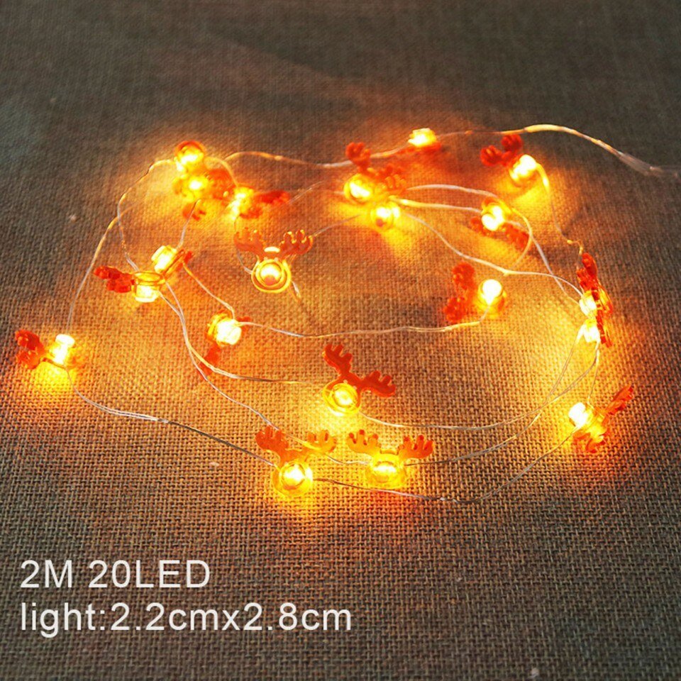 Christmas Tree Snowflake Led Garland String Light,2m 10led - Image 12