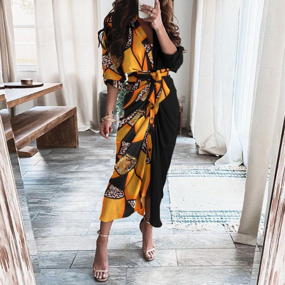 Long Dress Summer V-neck - Image 18