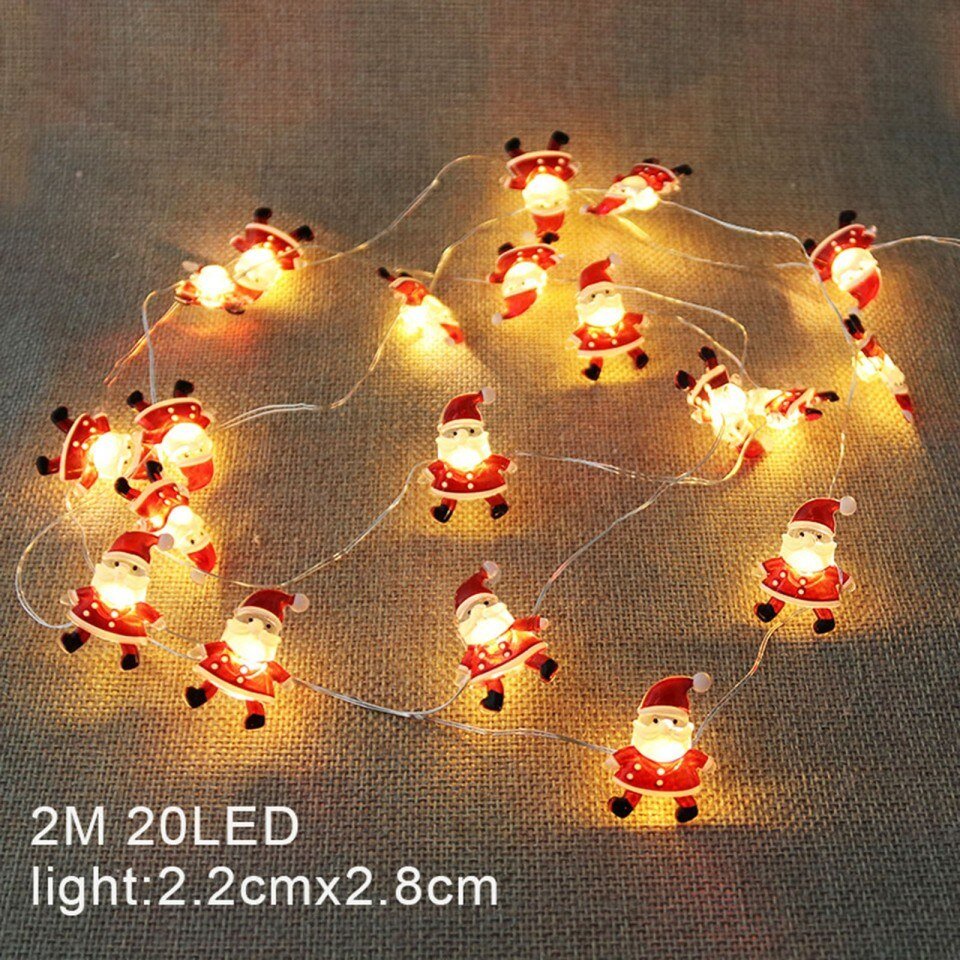 Christmas Tree Snowflake Led Garland String Light,2m 10led - Image 5