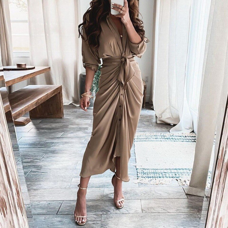 Long Dress Summer V-neck - Image 19