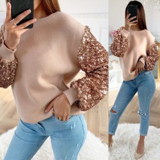 Sweater Top Lantern Long Sleeve