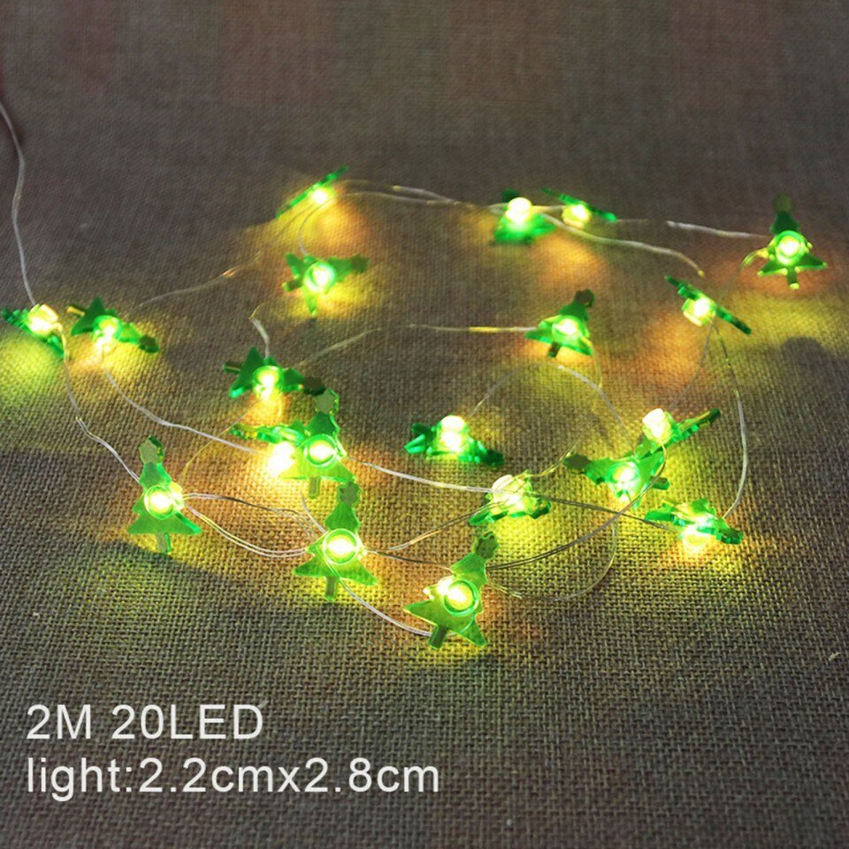 Christmas Tree Snowflake Led Garland String Light,2m 10led - Image 4