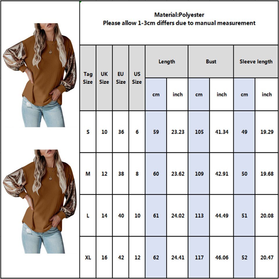 Sweater Top Lantern Long Sleeve - Image 12