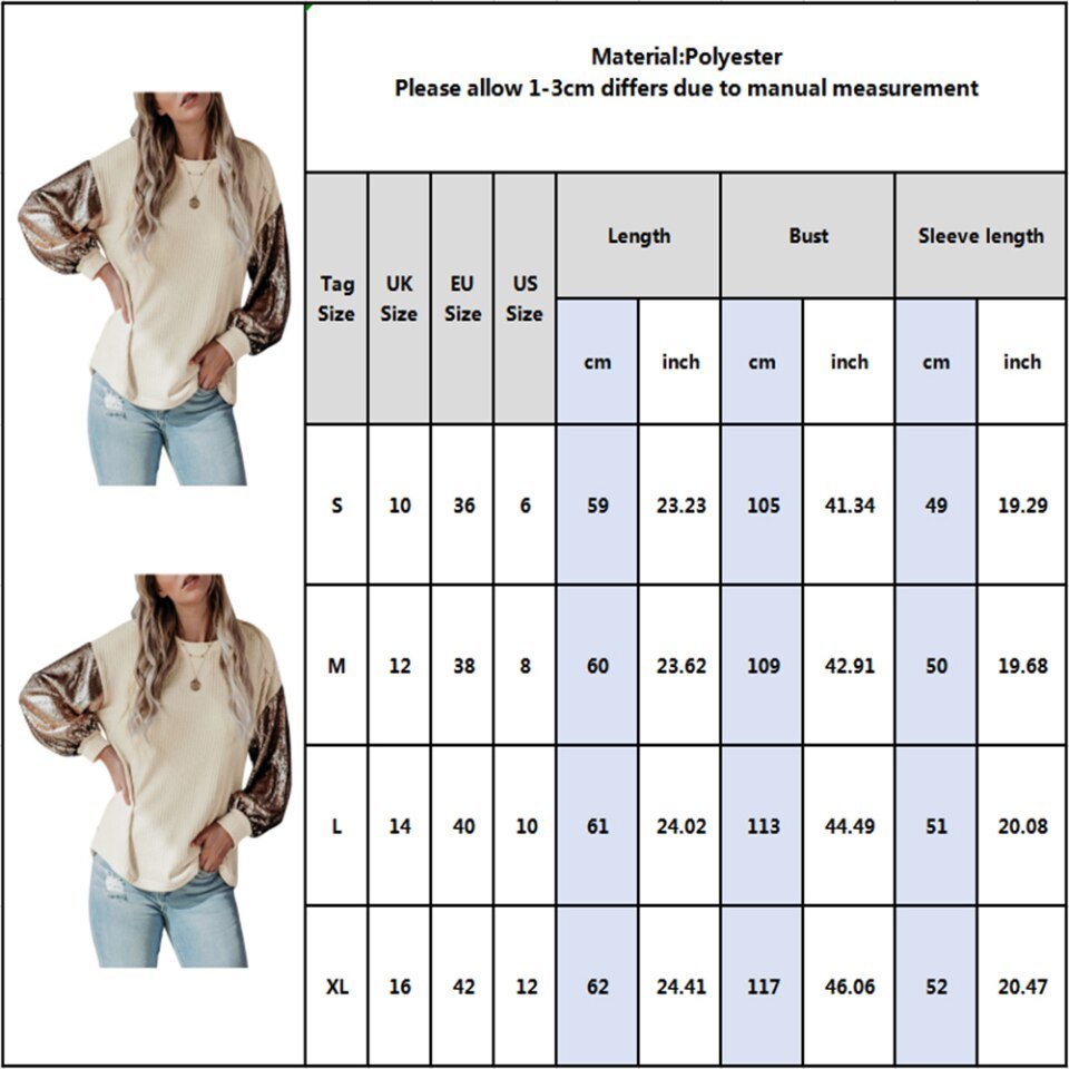 Sweater Top Lantern Long Sleeve - Image 4