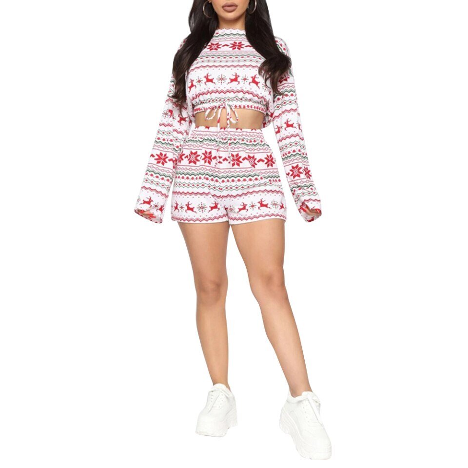 Christmas Suits Printed Round Neck Long Sleeved - Image 5