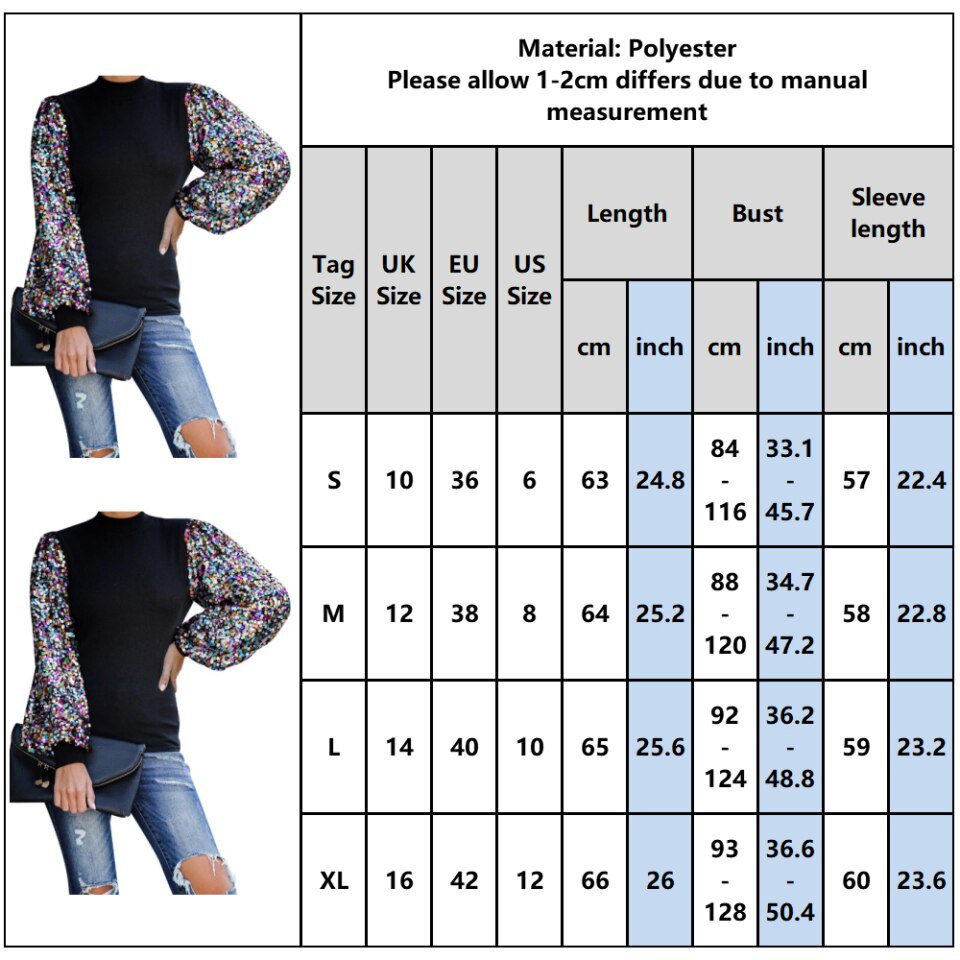 Sweater Top Lantern Long Sleeve - Image 10