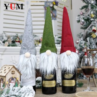 Christmas Champagne Bottle Cover Dress Up Decoration