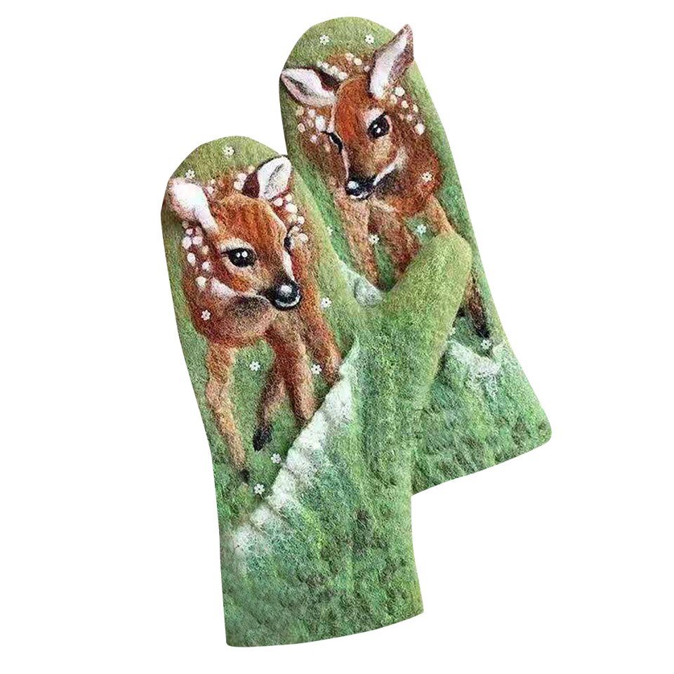 Gloves Cute Animal Print - Image 5