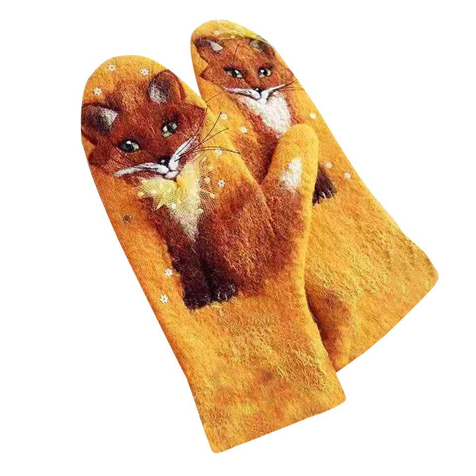 Gloves Cute Animal Print - Image 9