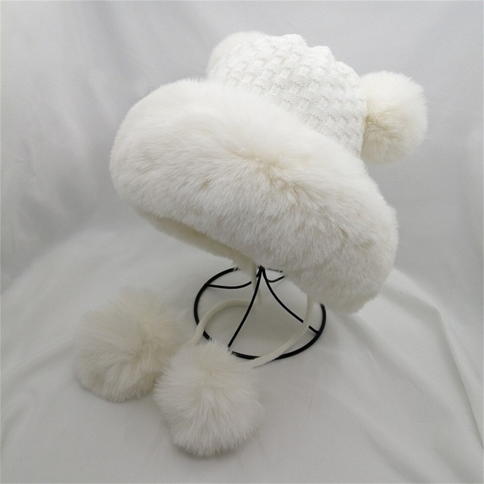 Beanie Hats ,Cute Snow Hat Warm Knit - Image 6