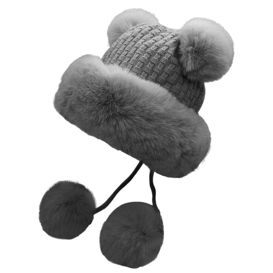 Beanie Hats ,Cute Snow Hat Warm Knit - Image 8